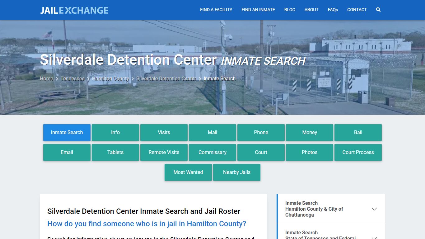 Inmate Search: Roster & Mugshots - Silverdale Detention Center, TN